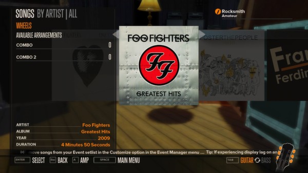 Скриншот из Rocksmith™ - “Wheels” - Foo Fighters