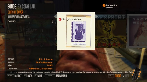 Скриншот из Rocksmith™ - “Cliffs of Dover” - Eric Johnson