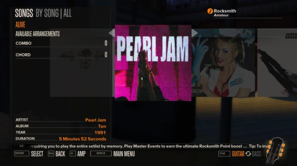 Скриншот из Rocksmith™ - “Alive” - Pearl Jam