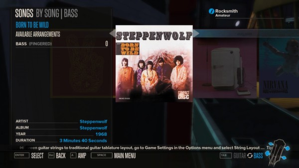 Скриншот из Rocksmith™ - “Born to be Wild” - Steppenwolf