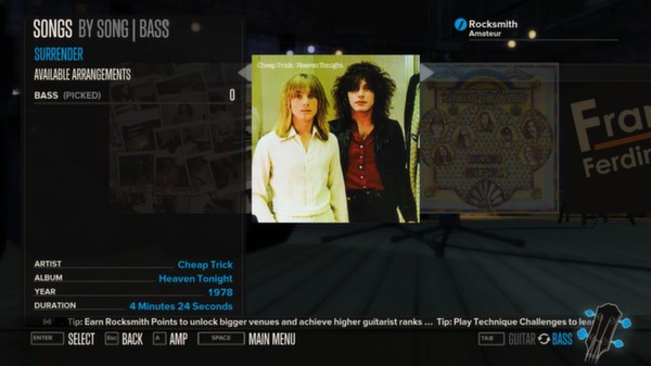 Скриншот из Rocksmith™ - “Surrender” - Cheap Trick