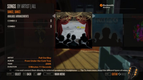Скриншот из Rocksmith™ - “Dance, Dance” - Fall Out Boy