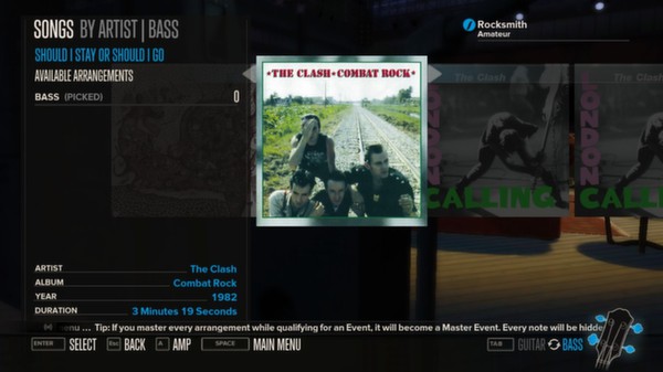 Скриншот из Rocksmith™ - “Should I Stay or Should I Go” - The Clash