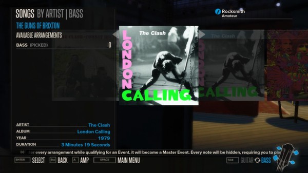 Скриншот из Rocksmith™ - “The Guns of Brixton” - The Clash