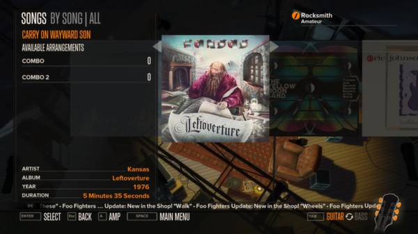 Скриншот из Rocksmith™ - “Carry On Wayward Son” - Kansas