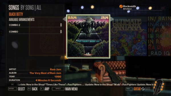 Скриншот из Rocksmith™ - “Black Betty” - Ram Jam