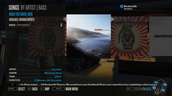Скриншот из Rocksmith™ - “Wish You Were Here” - Incubus