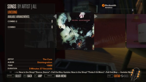 Скриншот из Rocksmith™ - “Lovesong” - The Cure