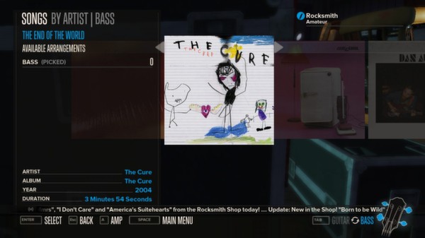 Скриншот из Rocksmith™ - The Cure Song Pack