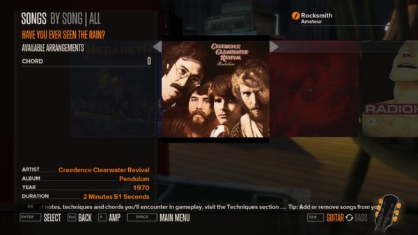 Скриншот из Rocksmith™ - “Have You Ever Seen the Rain?” - Creedence Clearwater Revival