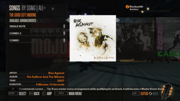 Скриншот из Rocksmith™ - “The Good Left Undone” - Rise Against