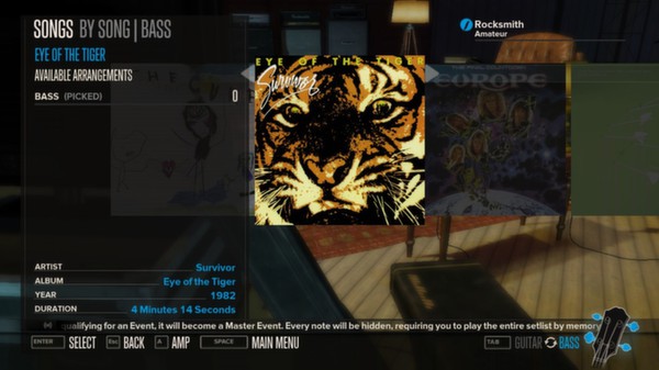 Скриншот из Rocksmith™ - “Eye of the Tiger” - Survivor