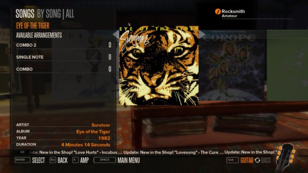 Скриншот из Rocksmith™ - “Eye of the Tiger” - Survivor