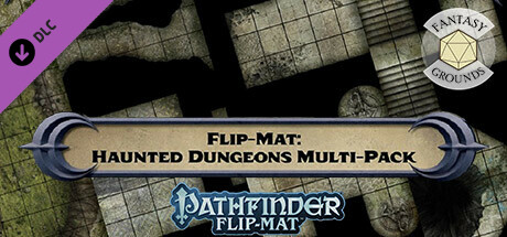 Fantasy Grounds - Pathfinder RPG - Pathfinder Flip-Mat: Haunted Dungeon Multi-Pack cover art