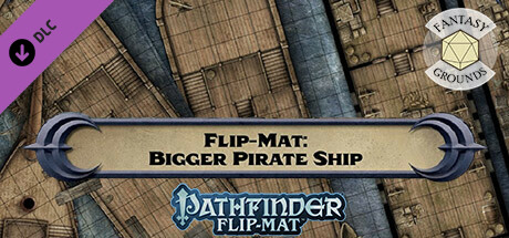 Fantasy Grounds - Pathfinder RPG - Pathfinder Flip-Mat: Bigger Pirate Ship cover art