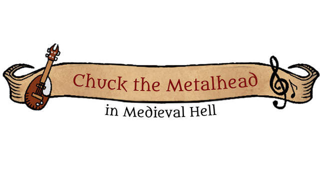 Chuck the Metalhead in Medieval Hell Logo