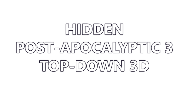Hidden  Post-Apocalyptic 3  Top-Down 3D Logo