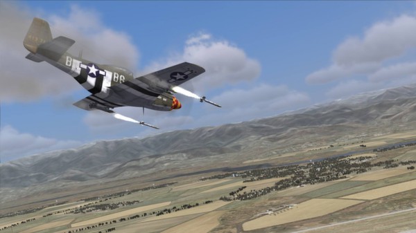 Скриншот из DCS: P-51D Mustang