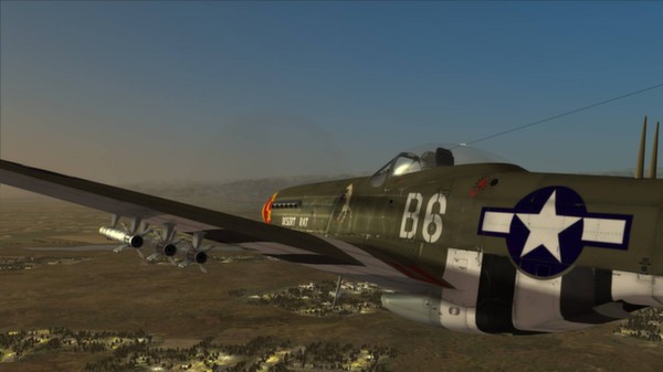 Скриншот из DCS: P-51D Mustang