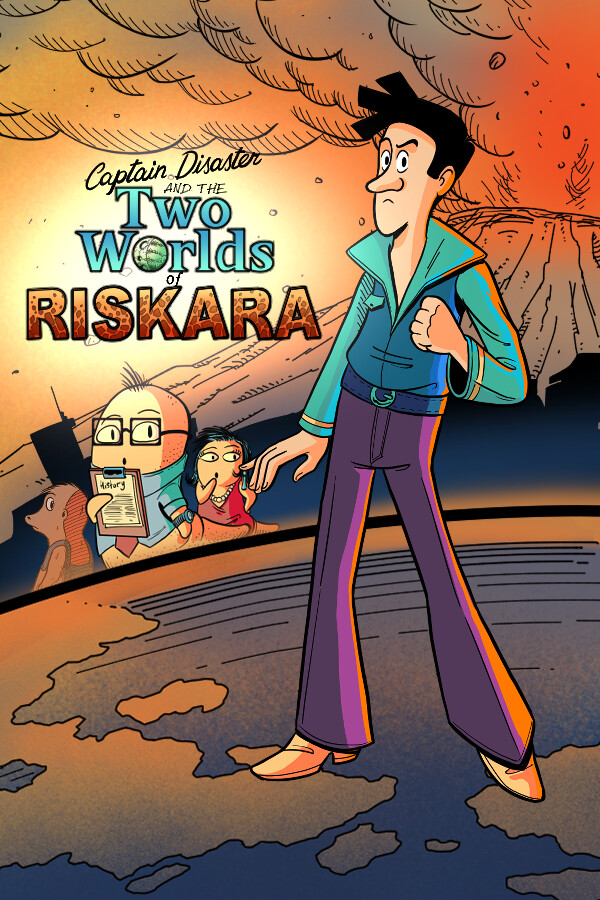 Steam portrait for Captain Disaster and The Two Worlds of Riskara.