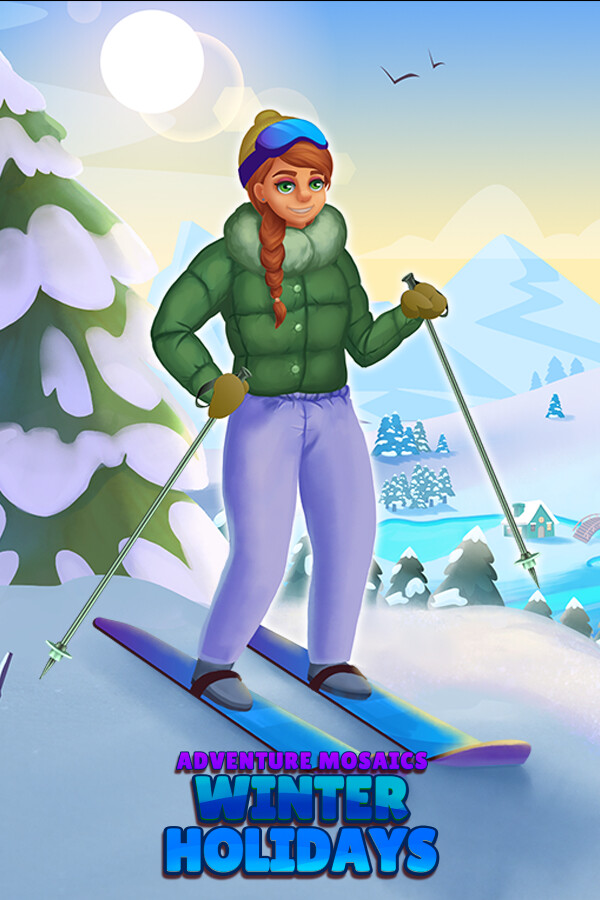 Steam portrait for Adventure Mosaics. Winter Holidays.