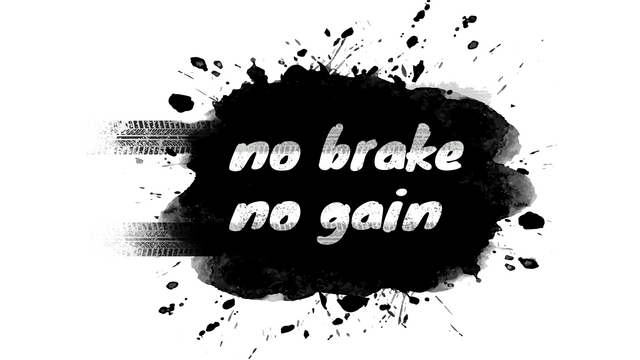 no brake no gain Logo