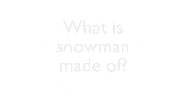 What is snowman made of? Logo