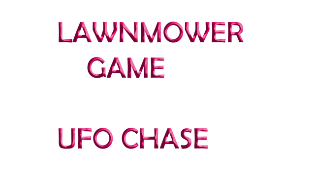 Lawnmower Game: Ufo Chase Logo