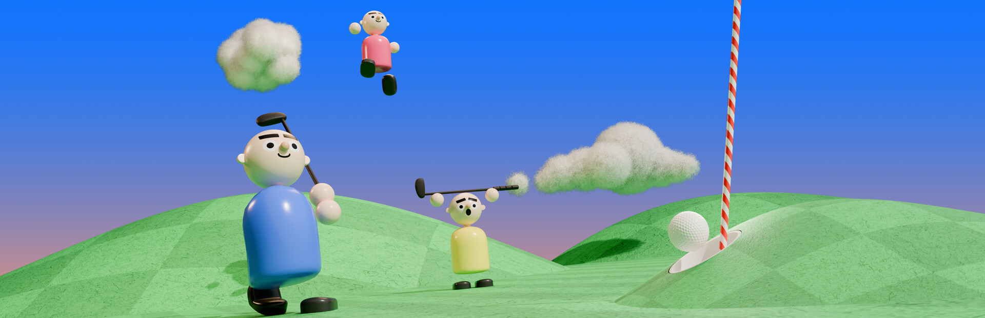 Multiplayer Platform Golf