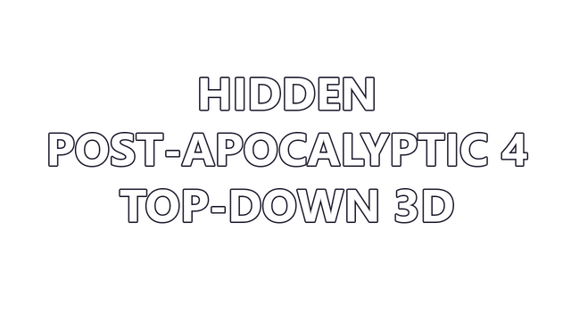 Hidden Post-Apocalyptic 4 Top-Down 3D Logo