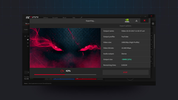 Action! - Gameplay Recording and Streaming game for Linux 1