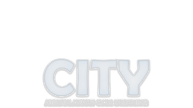 City Ambulance Car Driving Logo
