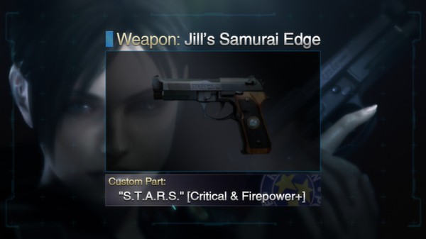 Скриншот из RE Rev. ⁄ BH REV. UE: Weapon: Jill's Samurai Edge + Custom Part: "S.T.A.R.S."