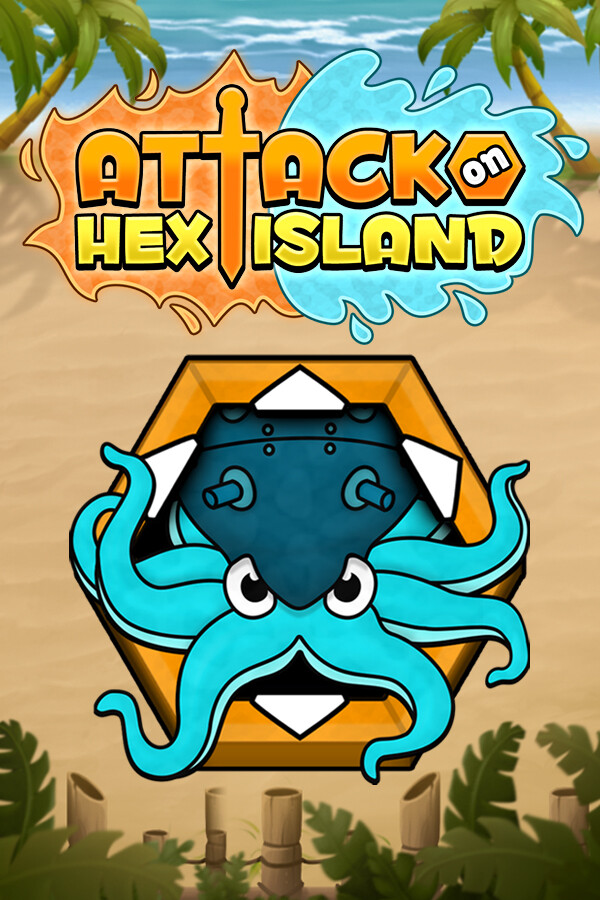 Steam portrait for Attack on Hex Island.