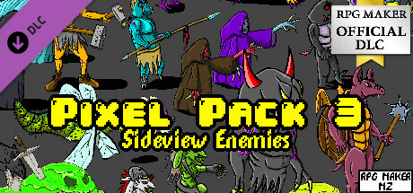 RPG Maker MZ - Pixel Pack 3 Sideview Enemies cover art