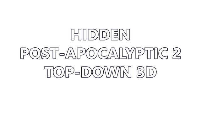 Hidden Post-Apocalyptic 2 Top-Down 3D Logo