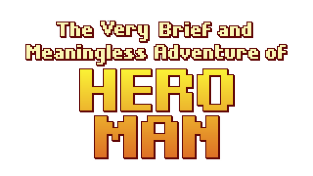 The Very Brief and Meaningless Adventure of Hero Man Logo