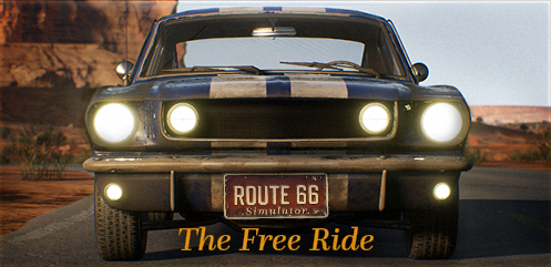 Route 66 Simulator: The Free Ride Logo