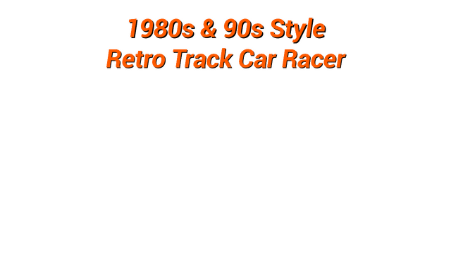 1980s & 90s Style - Retro Track Car Racer Logo