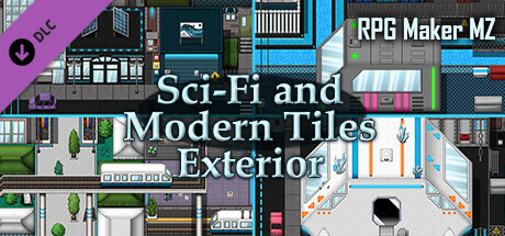 RPG Maker MZ - Sci-Fi and Modern Tileset - Exterior cover art