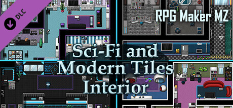 RPG Maker MZ - Sci-Fi and Modern Tileset - Interior cover art