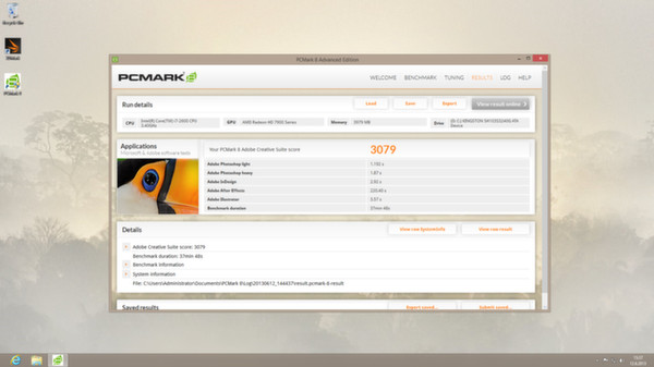 PCMark 8 minimum requirements