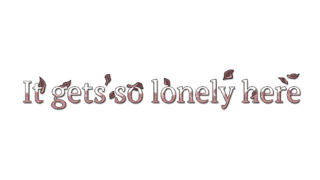 It gets so lonely here Logo