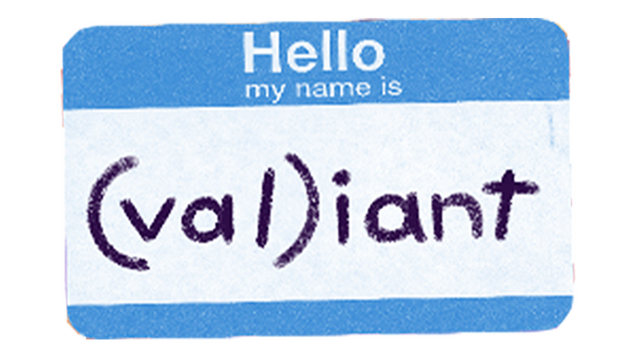 (val)iant: or, val's guide to having a broken vag Logo