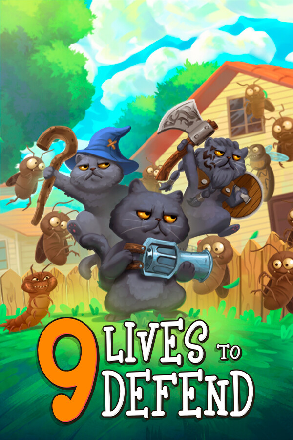 Steam portrait for 9 Lives to Defend.