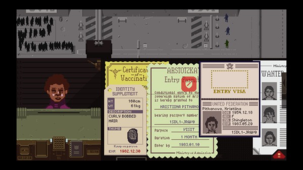 Скриншот из Papers, Please