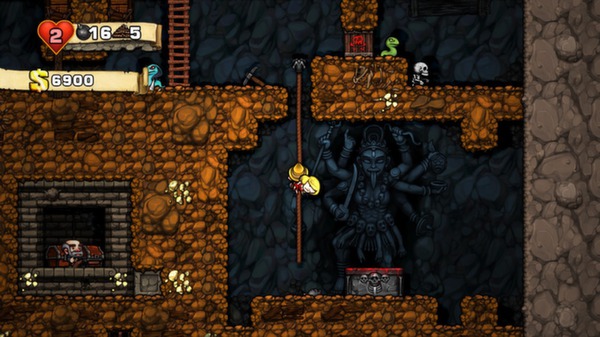 Скриншот из Spelunky