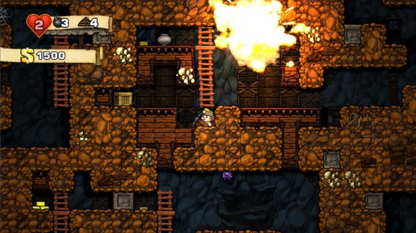 Скриншот из Spelunky