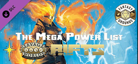 Fantasy Grounds - Rifts(R) for Savage Worlds Mega Power List cover art