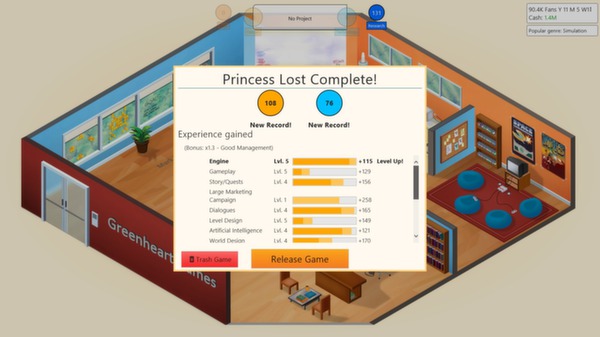 Game Dev Tycoon recommended requirements